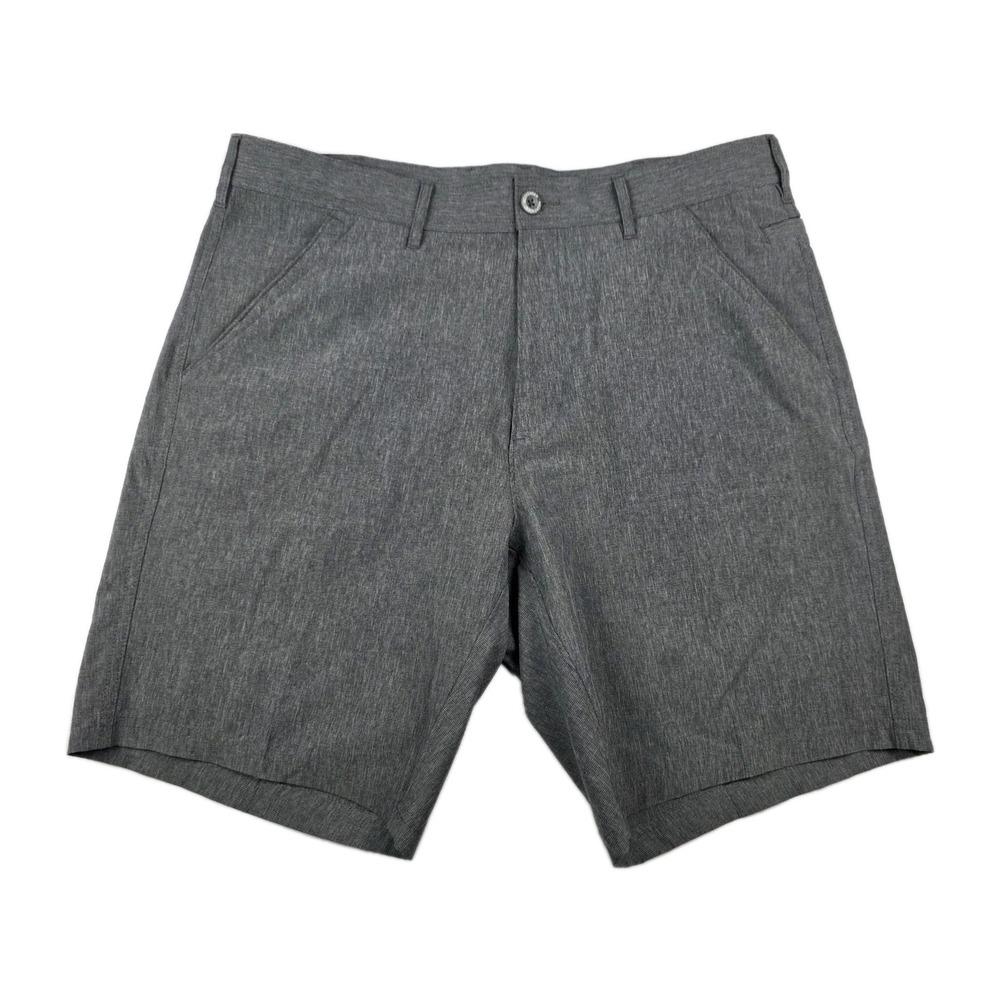 The Weekender Casual Life Shorts Mens Chino Size 34 Gray Polyester Bottoms